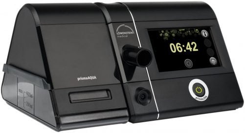  Black  CPAP machine Prisma 20A with Humidifier and Heated Tube by Löwenstein