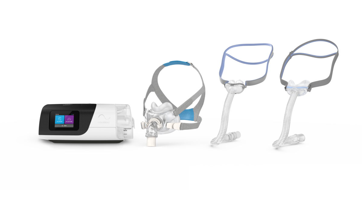 Resmed AirSense 11 Elite Fixed pressure CPAP Machine and the Resmed F30, P10 and N30 masks