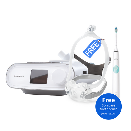 Philips Dreamstation Auto Machine with Free Mask and Free Sonicare Toothbrush