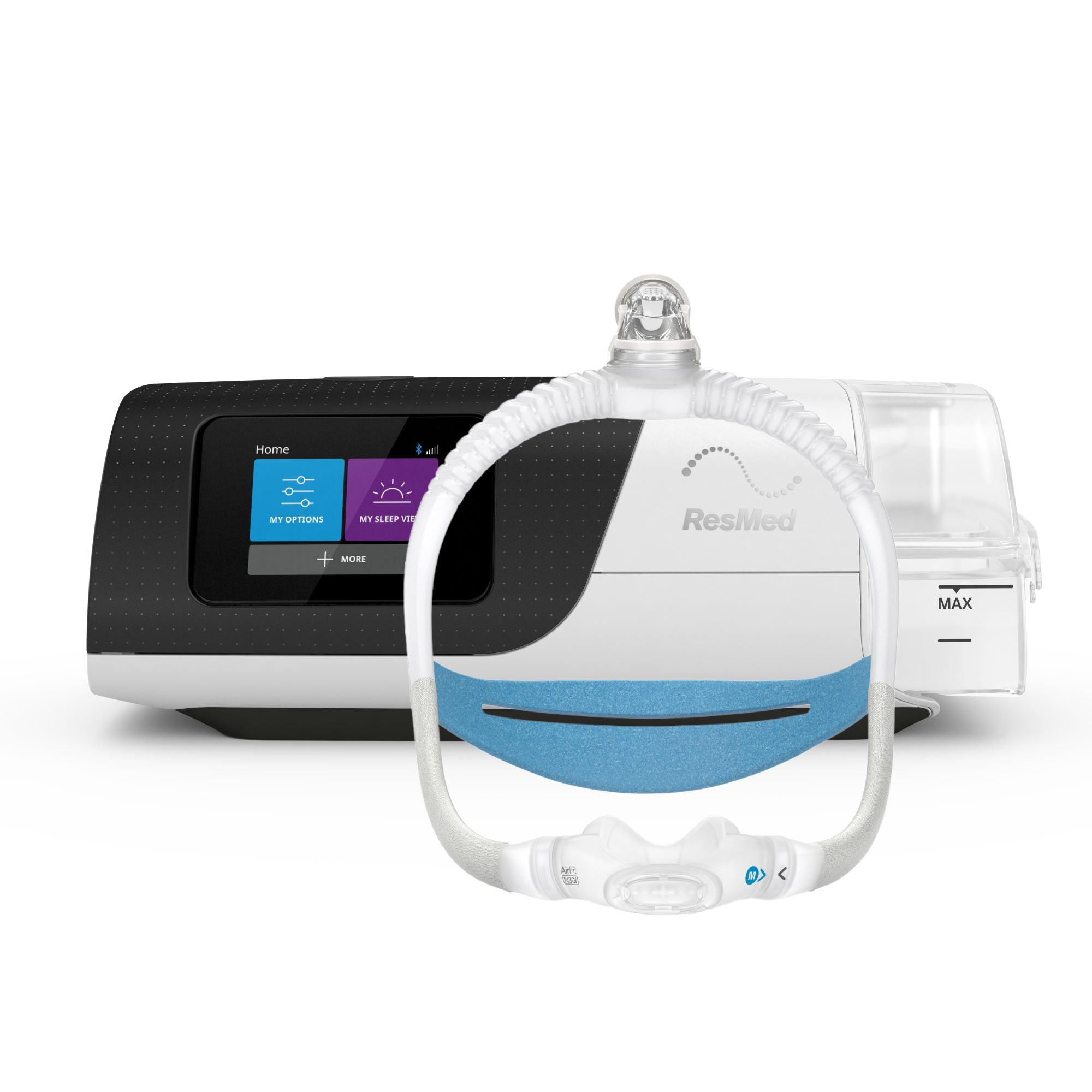 ResMed AirSense 11 Elite Fixed pressure CPAP Machine and Mask package ...