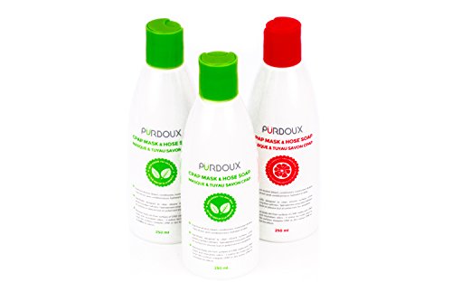 3 bottles of Purdoux CPAP mask & hose soap