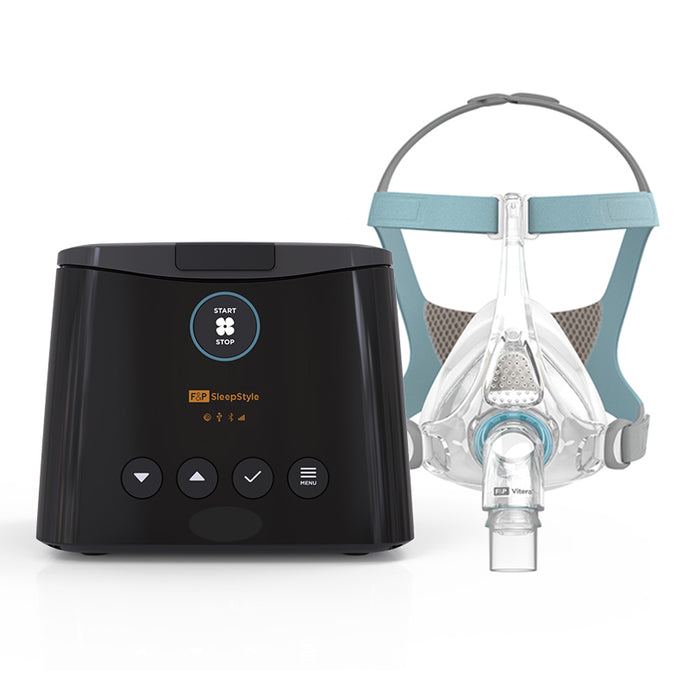 Fisher and Paykel SleepStyle CPAP machine and Vitera full face mask mask