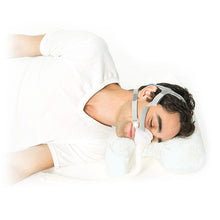 Load image into Gallery viewer, Man sleeping on Memory Foam CPAP Pillow with Cooling Gel