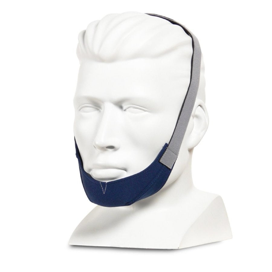Resmed chin strap on mannequin
